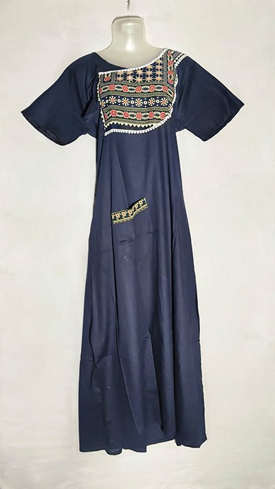 বুটিক নাইটি কাফতান, লাল, ১০০% সুতি - Image 3