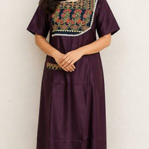 বুটিক নাইটি কাফতান, লাল, ১০০% সুতি