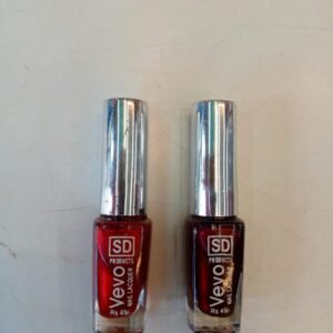 Red and Maroon Nail Lacquer-Polish Duo